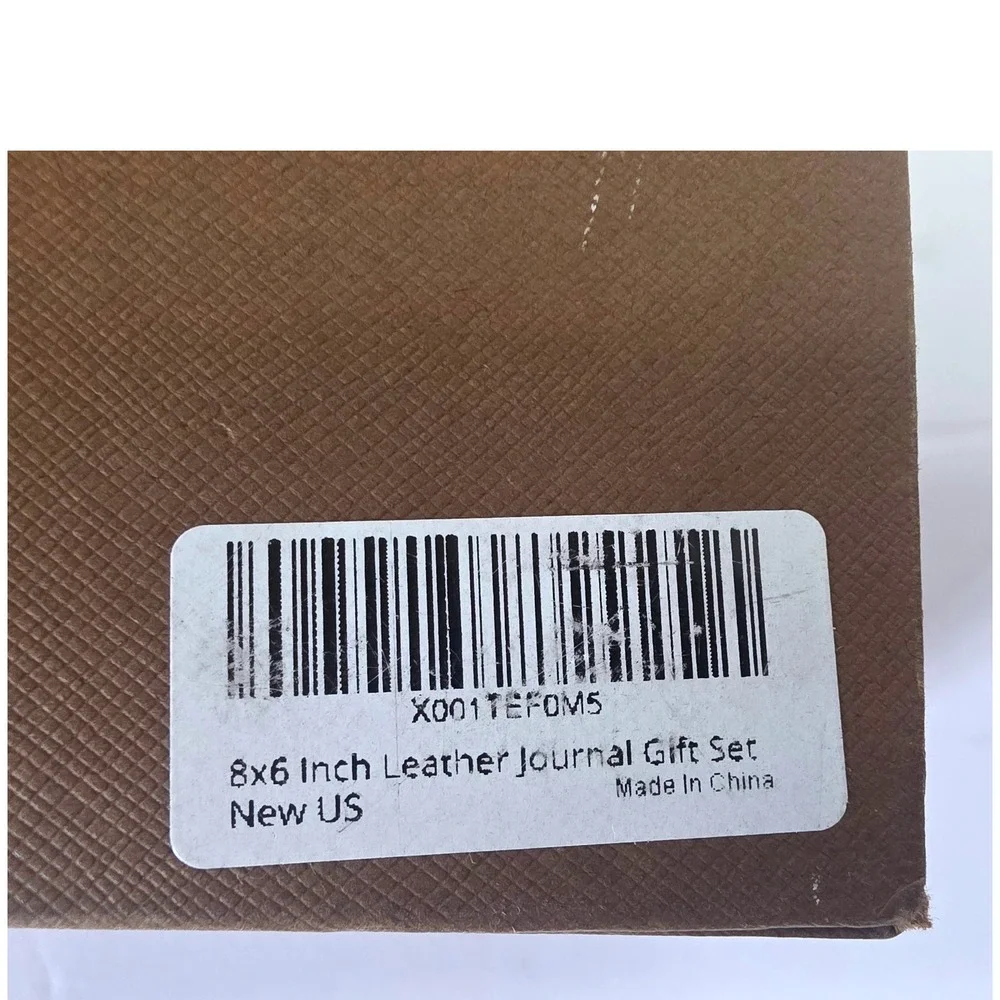 Sovereign-Gear Leather Journal Gift Set 8x6 Brown Notebook Pen Bookmark